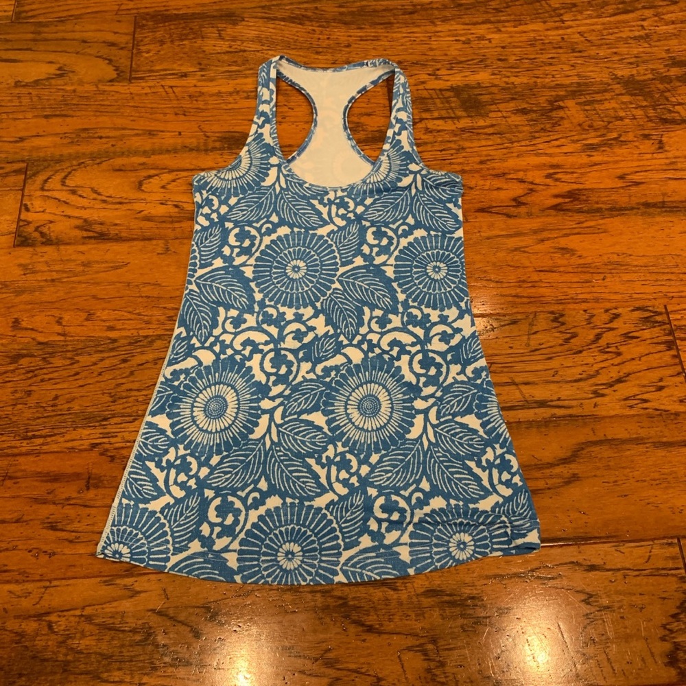 floral lululemon tank